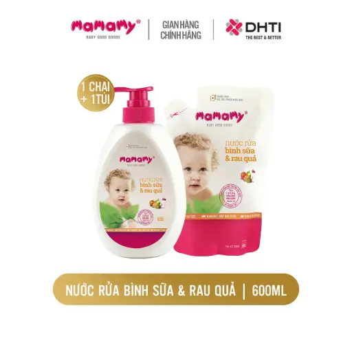 Combo 1 chai 600ml và 1 túi 600ml